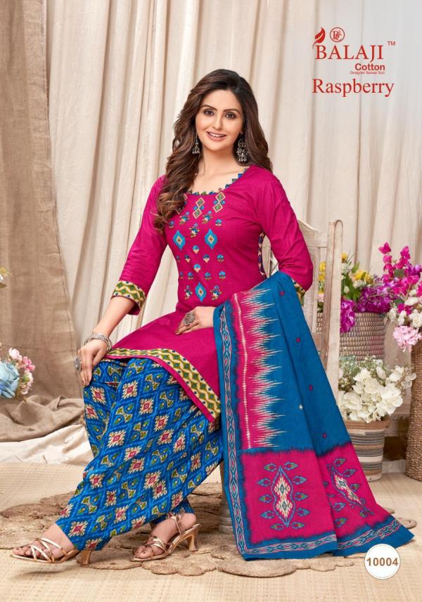 Balaji Raspberry Patiyala Vol-10 Cotton Designer Dress Material